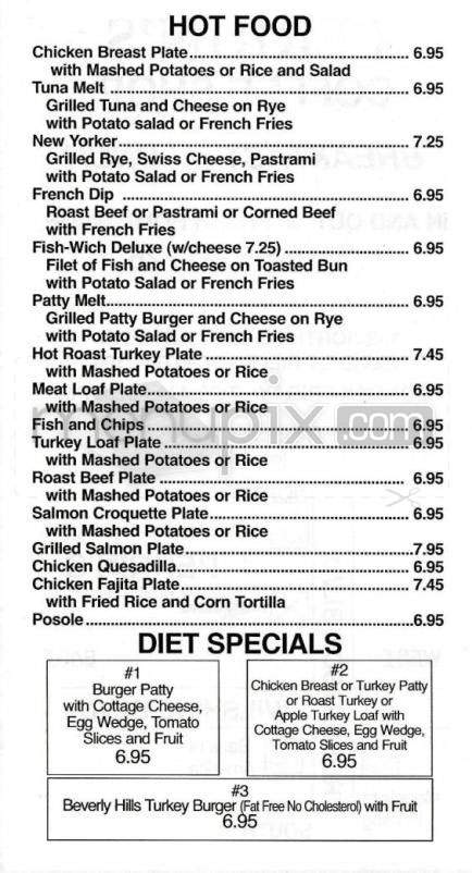 Perrins - Beverly Hills, CA menu_pic