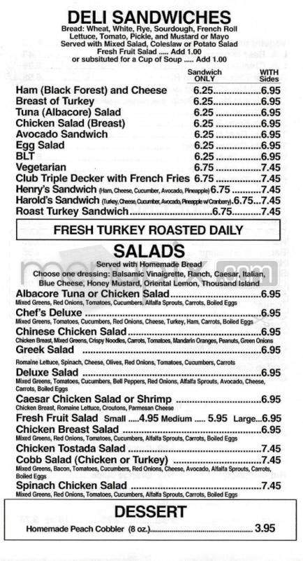 Perrins - Beverly Hills, CA menu_pic