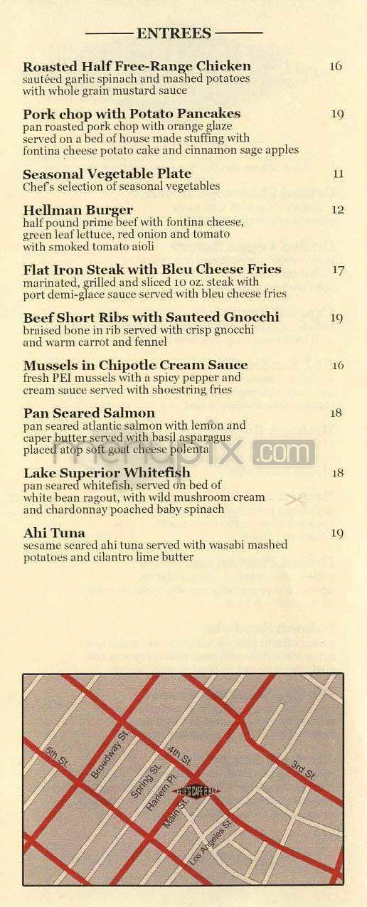 Pete's Cafe & Bar - Los Angeles, CA menu_pic