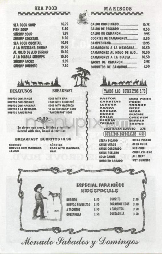 Puebla Tacos - Pasadena, CA menu_pic