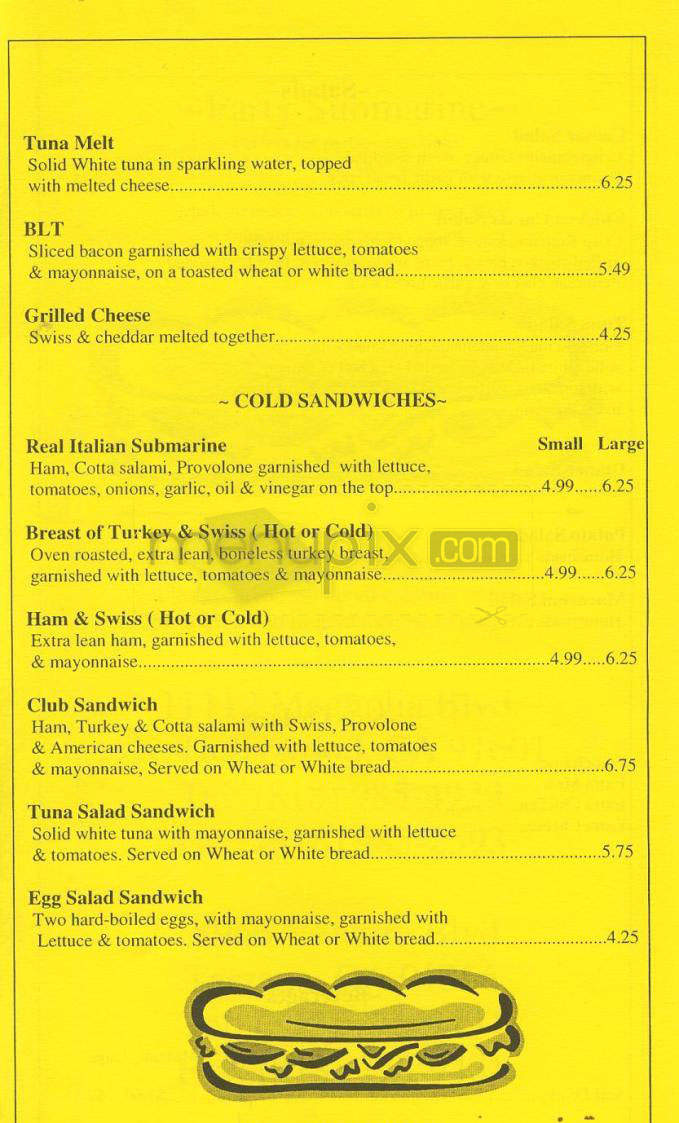Philadelphia Sandwiches - North Hollywood, CA menu_pic