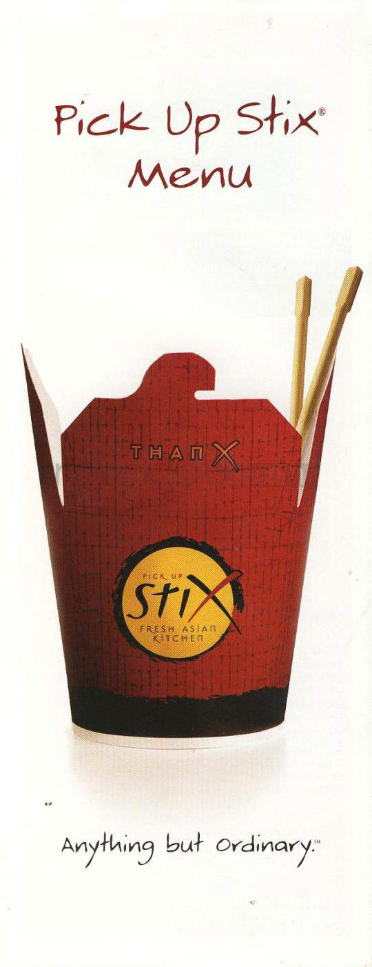 Pick Up Stix Fresh Asian Flavors - Hermosa Beach, CA menu_pic