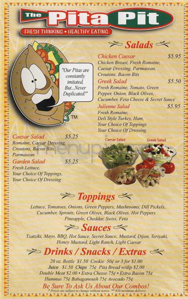 Pita Pit - West Hollywood, CA menu_pic