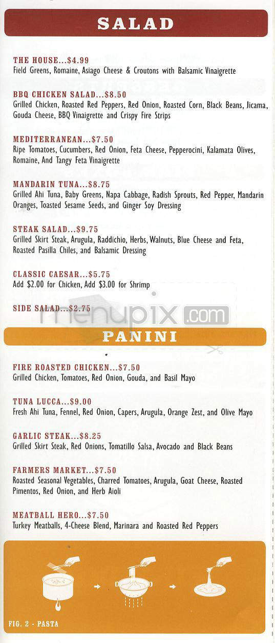 Pitfire Pizza Company - Los Angeles, CA menu_pic