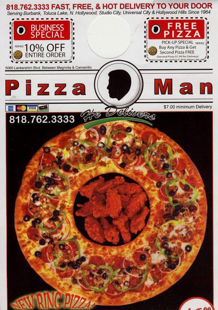 Pizza Man He Delivers - North Hollywood, CA menu_pic
