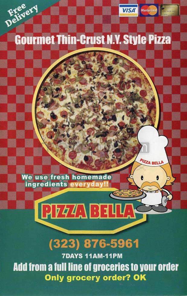 Pizza Belle - Los Angeles, CA menu_pic