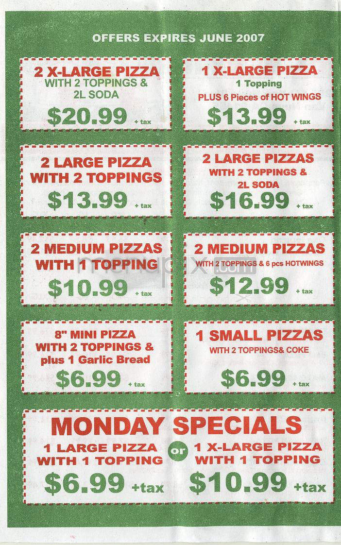 Pizza Venezia - Van Nuys, CA menu_pic