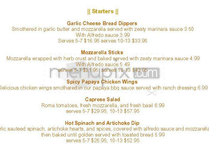Pizzetta - West Hollywood, CA menu_pic