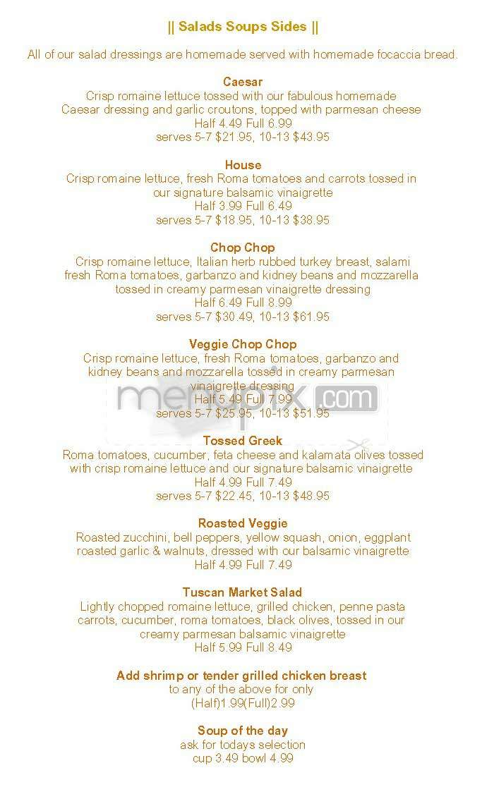 Pizzetta - West Hollywood, CA menu_pic