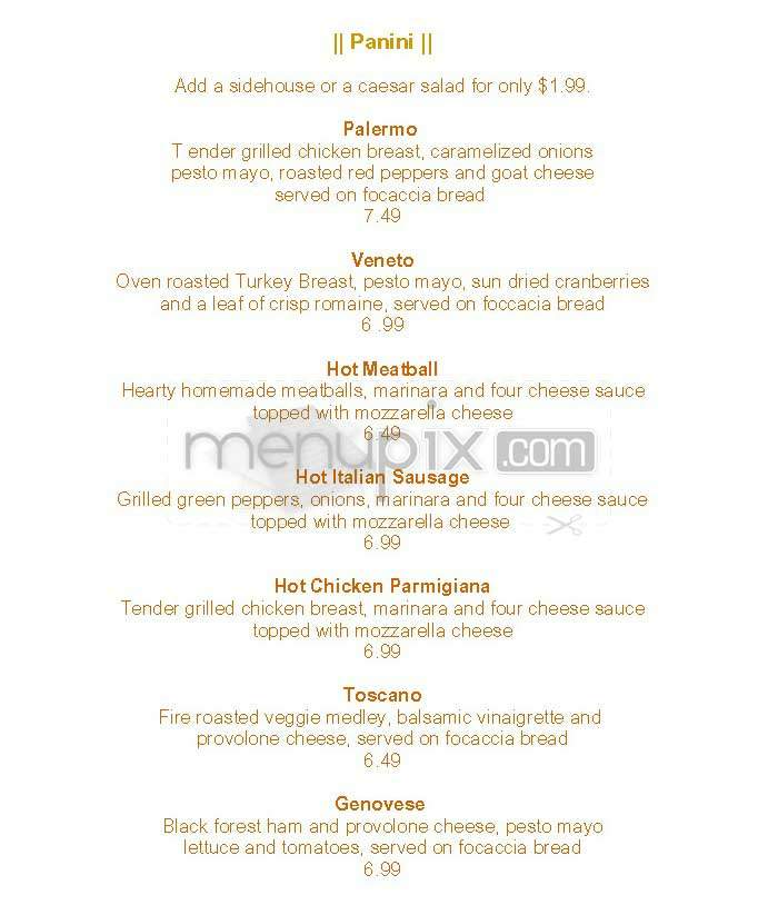 Pizzetta - West Hollywood, CA menu_pic