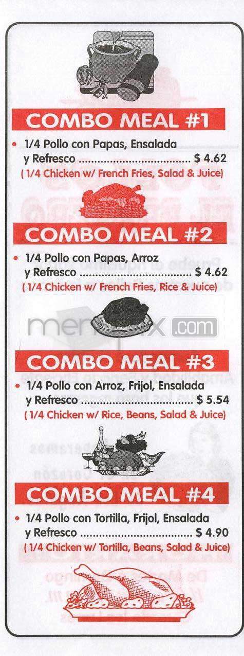 Pollos El Brasero - Los Angeles, CA menu_pic