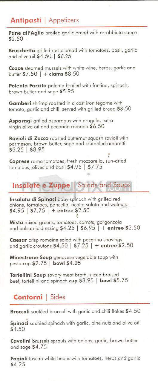 Pomodoro Cucina Italiana - Manhattan Beach, CA menu_pic