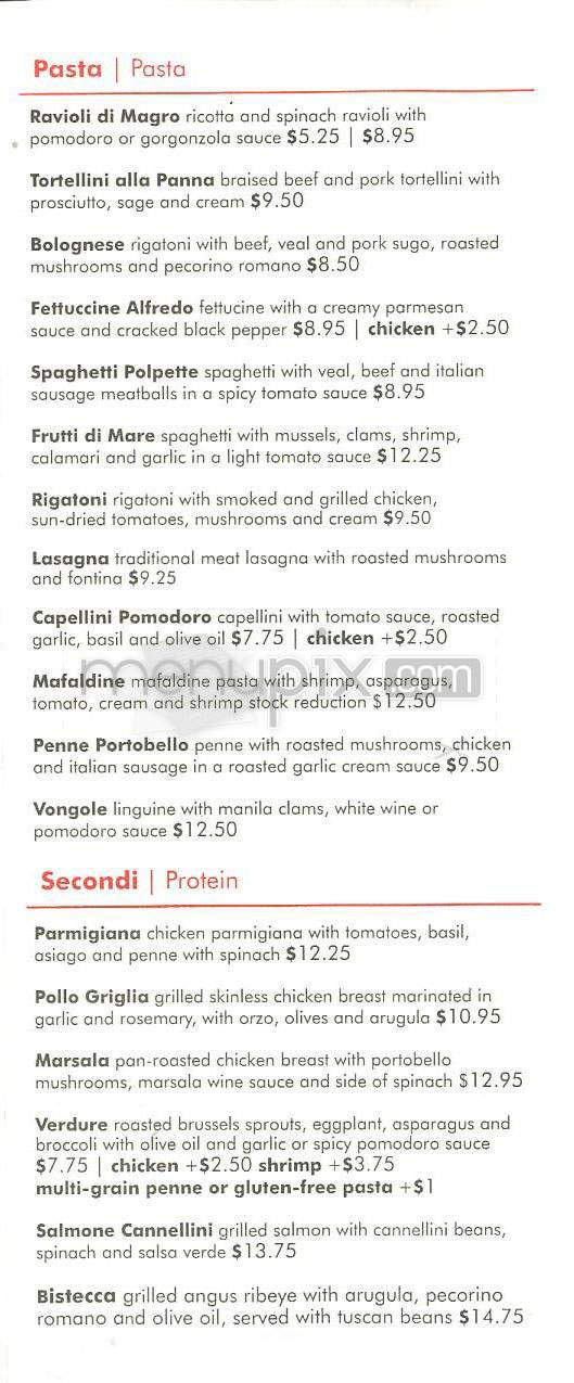 Pomodoro Cucina Italiana - Manhattan Beach, CA menu_pic