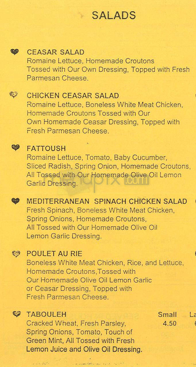 Poulet Du Jour - Hermosa Beach, CA menu_pic