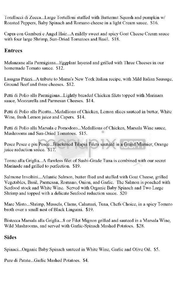 Prizzi's Piazza - Los Angeles, CA menu_pic