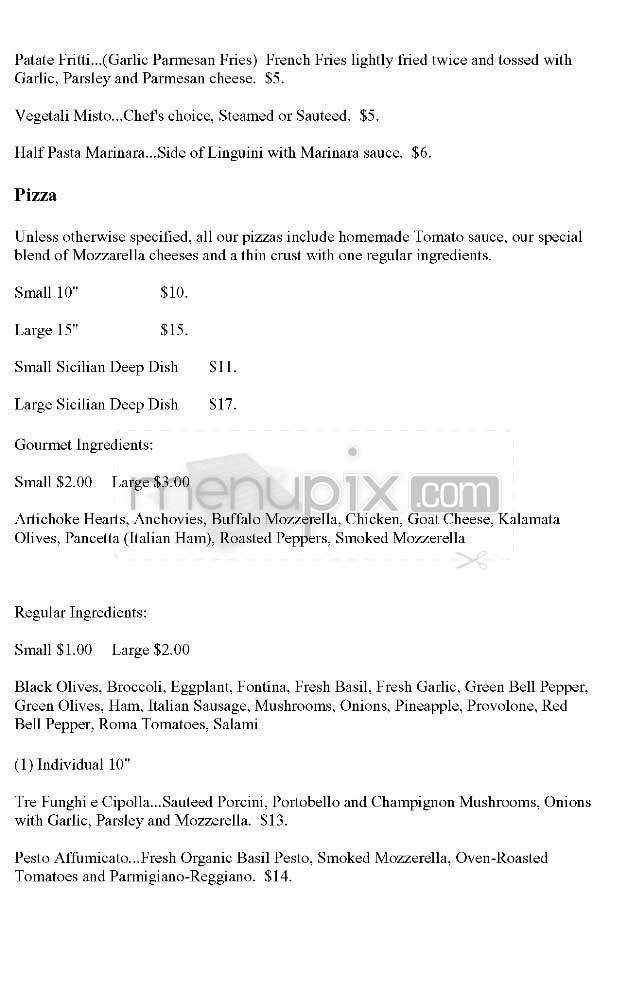 Prizzi's Piazza - Los Angeles, CA menu_pic