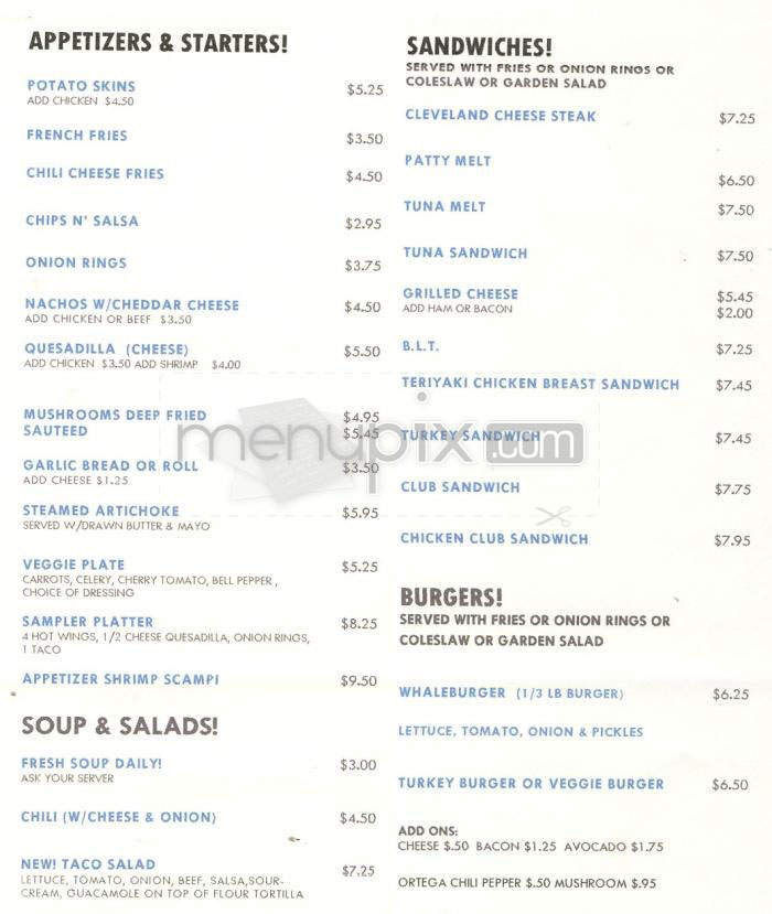 Prince O' Whales - Playa Del Rey, CA menu_pic