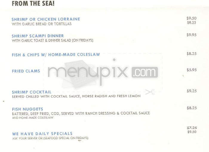 Prince O' Whales - Playa Del Rey, CA menu_pic