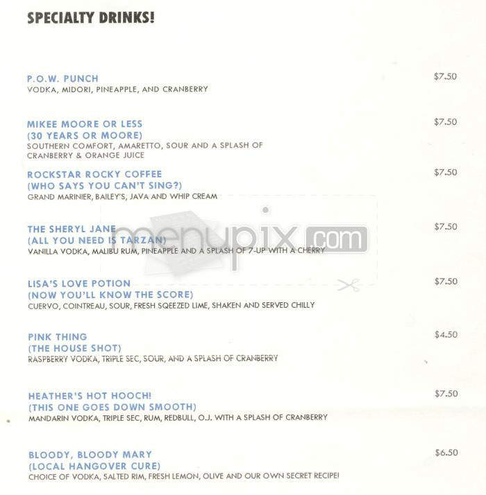 Prince O' Whales - Playa Del Rey, CA menu_pic