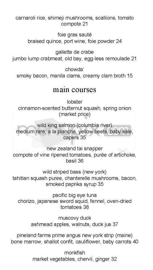 Providence - Los Angeles, CA menu_pic