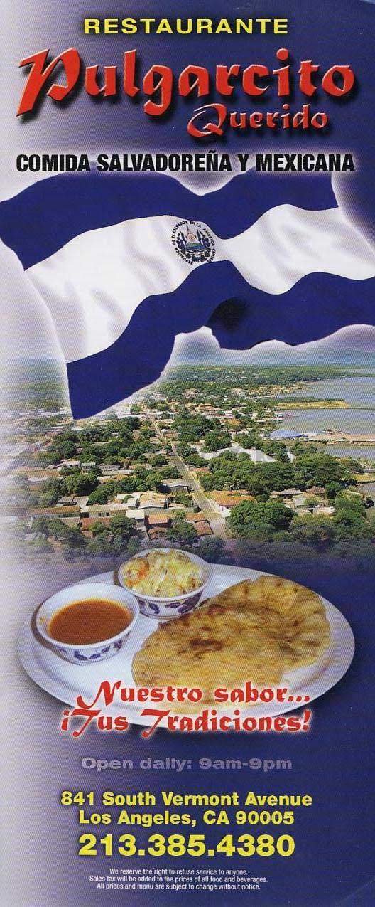 Pulgarsito Quierido - Los Angeles, CA menu_pic