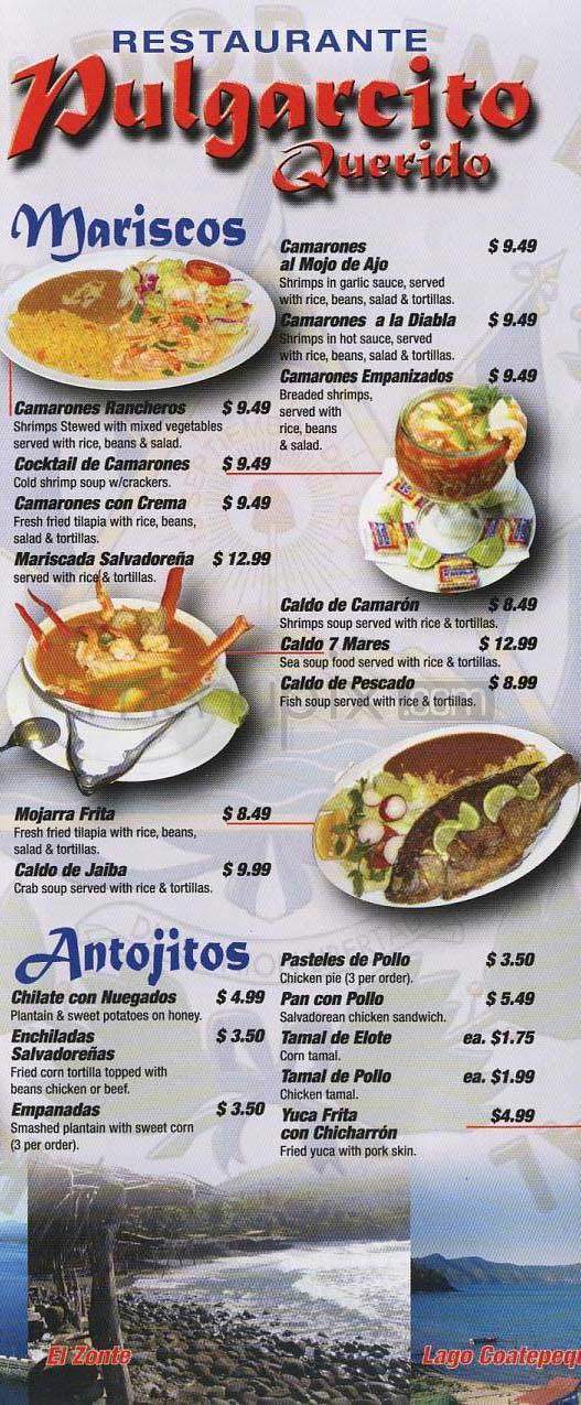 Pulgarsito Quierido - Los Angeles, CA menu_pic
