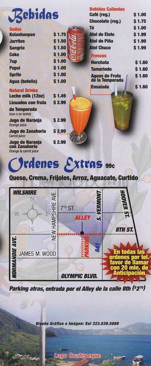 Pulgarsito Quierido - Los Angeles, CA menu_pic