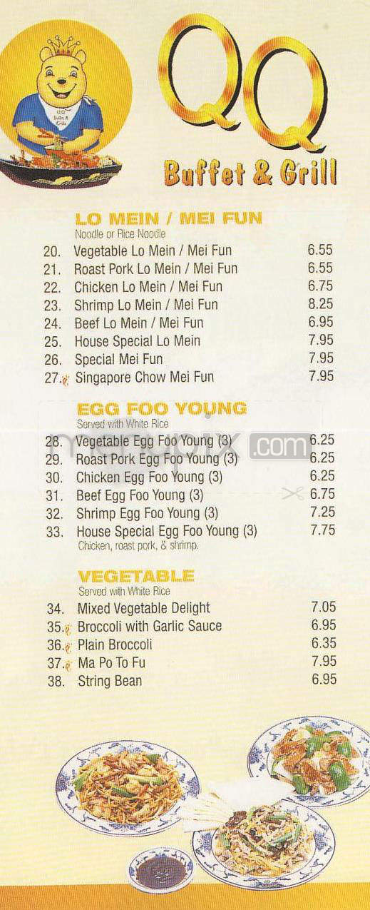 QQ Buffet & Grill - Glendale, CA menu_pic