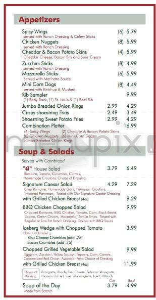 Quincy's Barbecue - Encino, CA menu_pic