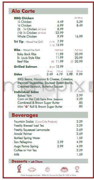 Quincy's Barbecue - Encino, CA menu_pic