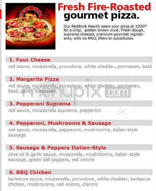 Red Brick Pizza - Pasadena, CA menu_pic