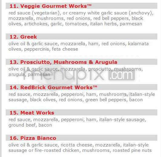 Red Brick Pizza - Pasadena, CA menu_pic
