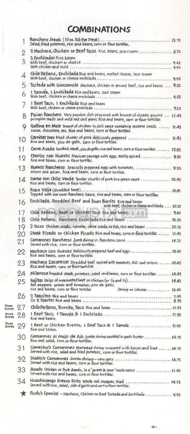 Ranchero Mexican Food - Pasadena, CA menu_pic
