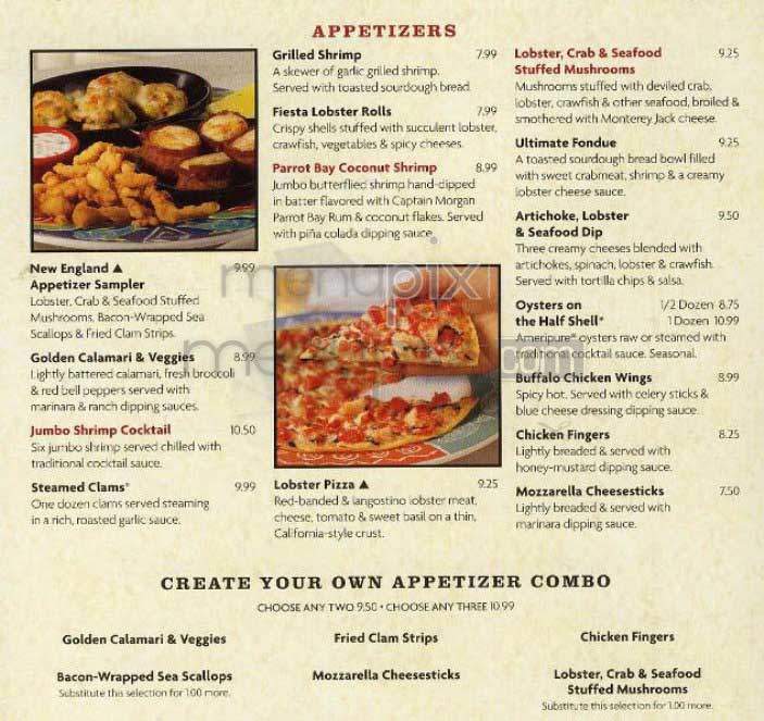 Red Lobster - Canoga Park, CA menu_pic