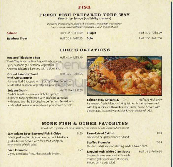 Red Lobster - Canoga Park, CA menu_pic