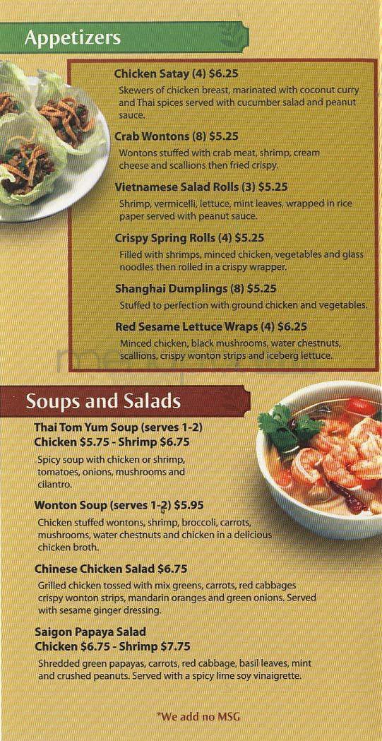 Red Sesame - Manhattan Beach, CA menu_pic