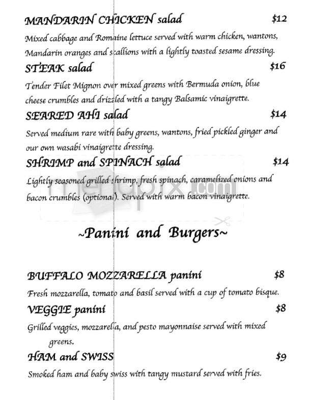 Renee's Courtyard Cafe - Santa Monica, CA menu_pic