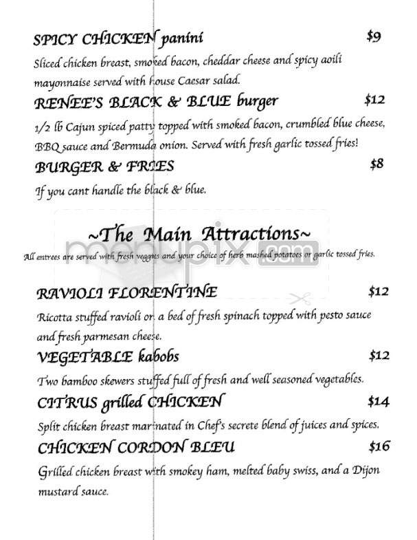 Renee's Courtyard Cafe - Santa Monica, CA menu_pic