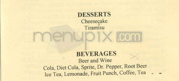 Reno's Pizzeria & Restaurant - Studio City, CA menu_pic