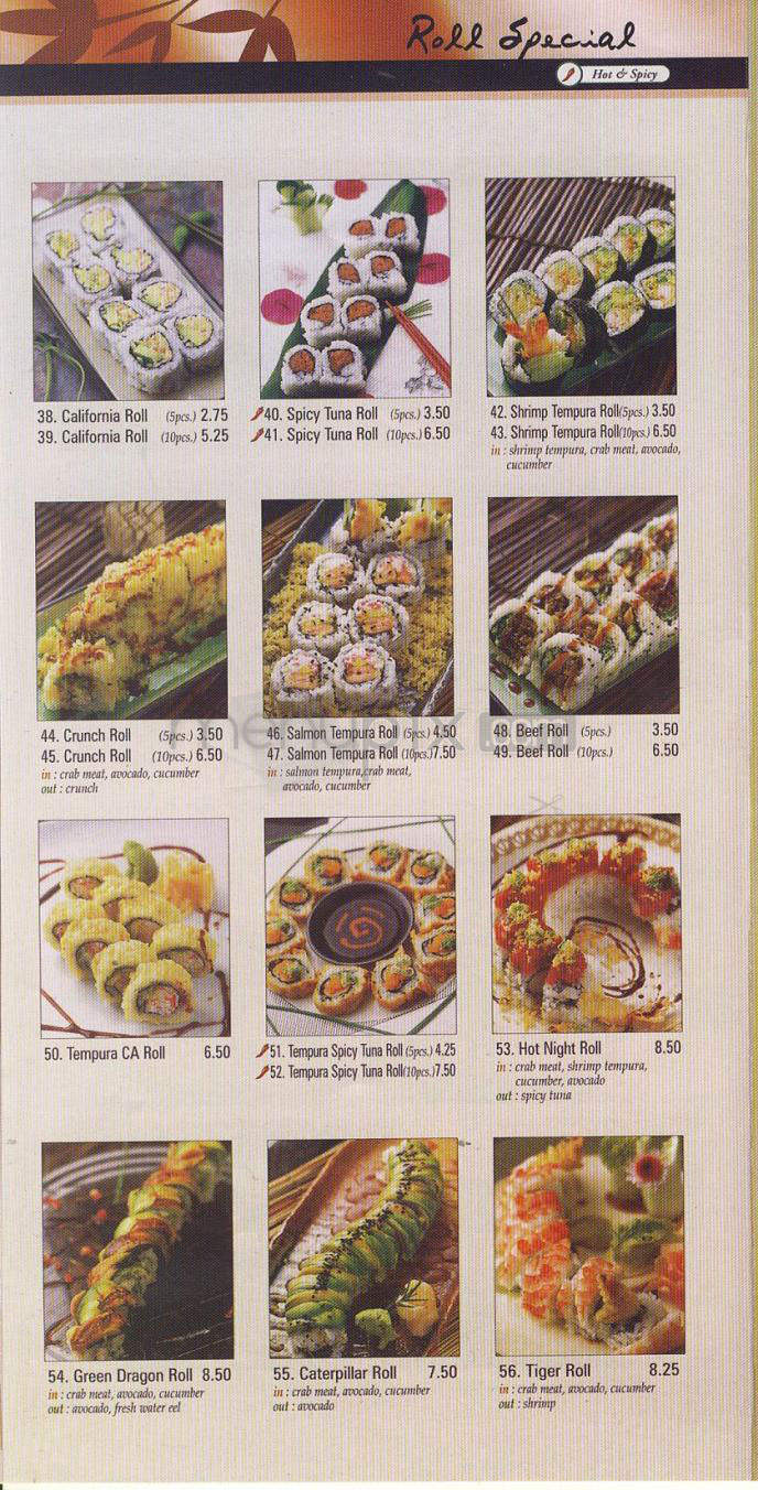 Rainbow Sushi & Teriyaki - Glendale, CA menu_pic