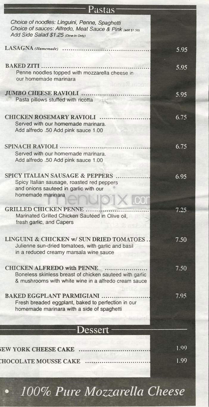 Robbie Mac's Pizza - Sherman Oaks, CA menu_pic