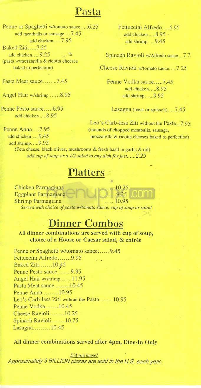 Rocco's - Los Angeles, CA menu_pic