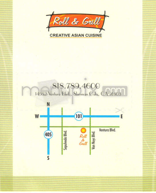 Roll & Grill - Sherman Oaks, CA menu_pic
