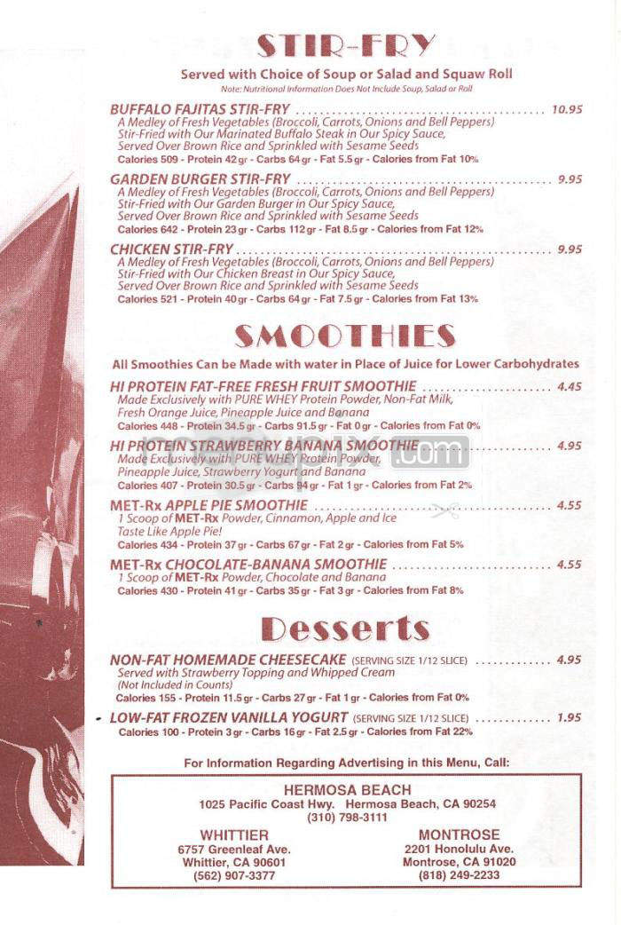 Rocky Cola Cafe - Redondo Beach, CA menu_pic