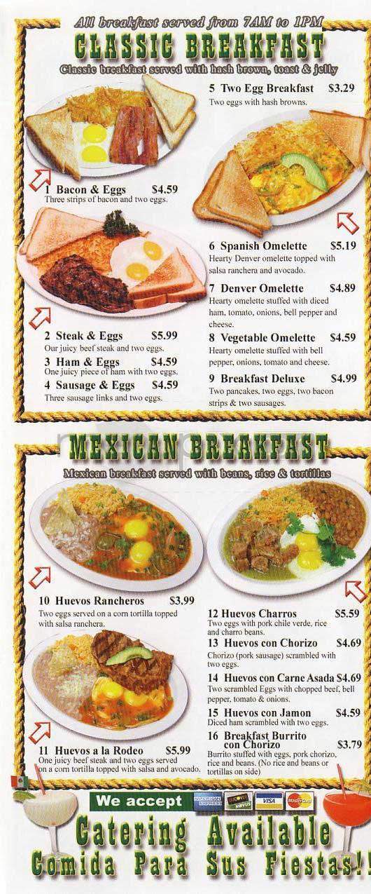 Rodeo Mexican Grill - Los Angeles, CA menu_pic