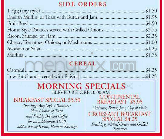 Roni's Diner - Beverly Hills, CA menu_pic