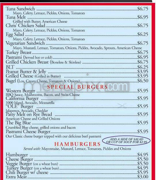 Roni's Diner - Beverly Hills, CA menu_pic