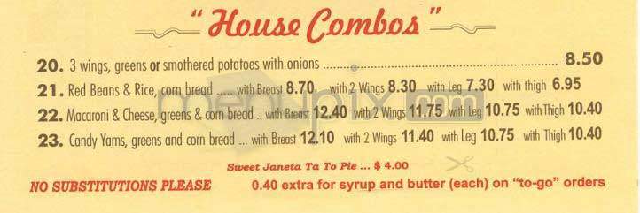 Roscoe's - Los Angeles, CA menu_pic