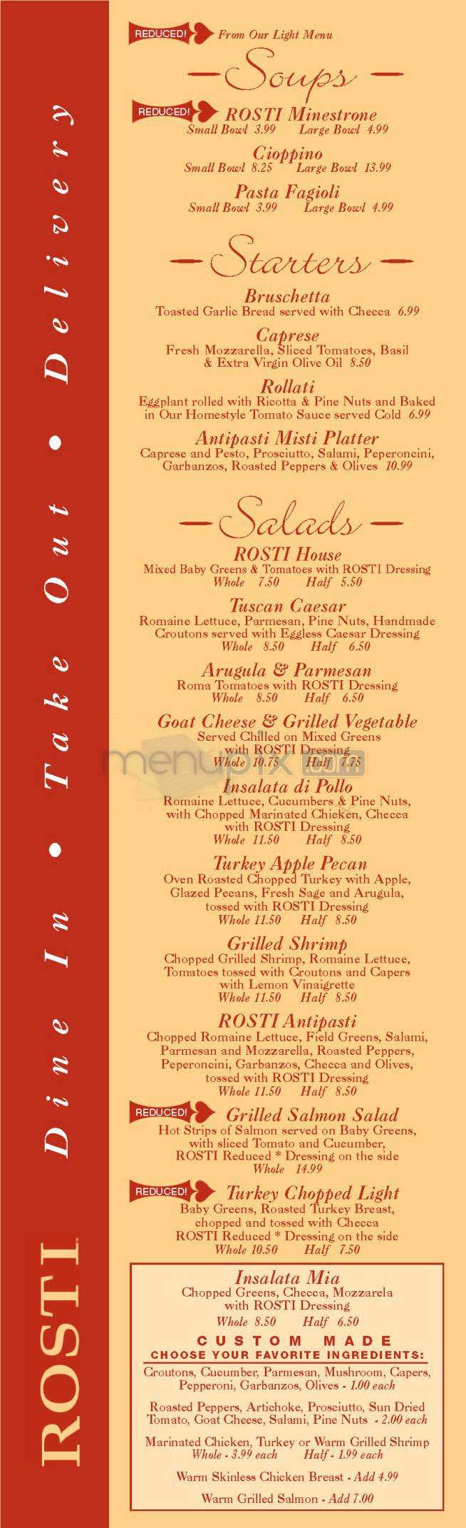 Rosti - Encino, CA menu_pic