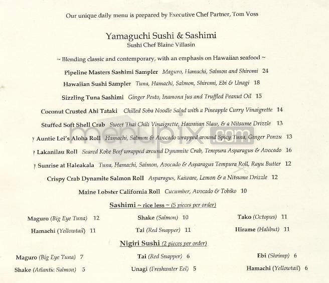 Roy Yamaguchi's - Woodland Hills, CA menu_pic